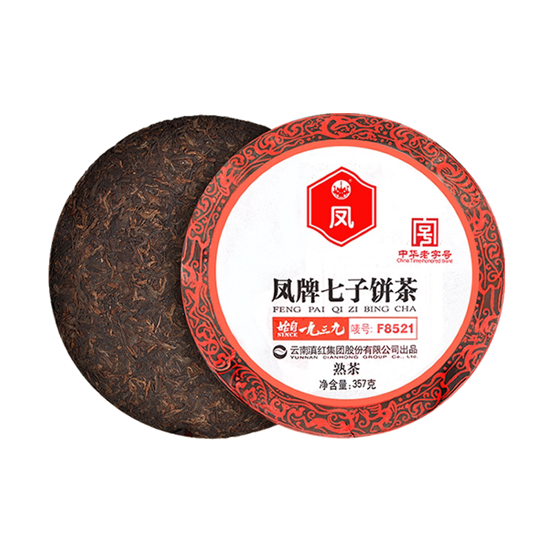 凤牌 云南滇红集团 普洱茶 熟茶 2023年 F8521 临沧茶区 357g