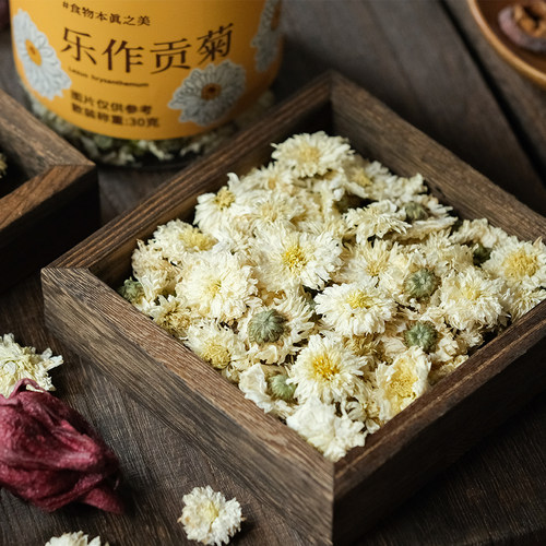 乐作丨乐作贡菊 黄山菊花茶 优选花朵 干度够 清香清甜朵面朝下泡