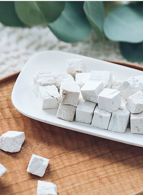 乐作｜云南白茯苓茯苓块炖汤煮水原色不漂白500克 手工切不规整
