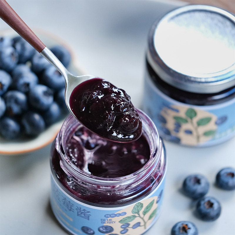 乐作 | 蓝莓酱 90%果肉颗粒不添加糖 精选F6蓝莓鲜果熬制香味浓郁