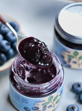 乐作 | 蓝莓酱 90%果肉颗粒不添加糖 精选F6蓝莓鲜果熬制香味浓郁