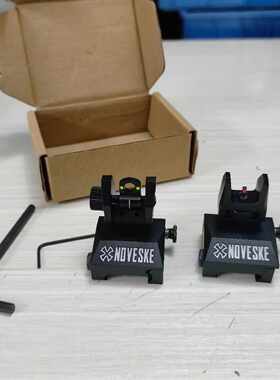 N4标金属折叠光纤机瞄KAC特洛伊前后准星照门通用20~21mm