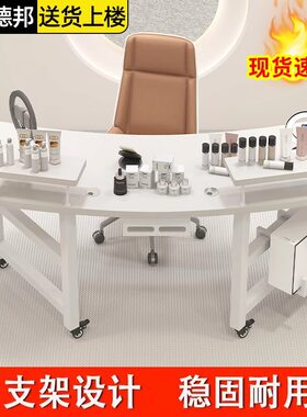 主播专用直播桌子网红带货展示台可移动可升降电脑桌办公桌电竞桌