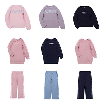 女童春秋卫衣绒衫烫钻字母多色