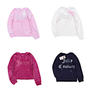 2-12岁~外单童装女童春秋款金丝绒时尚运动糖果色卫衣外套帽衫
