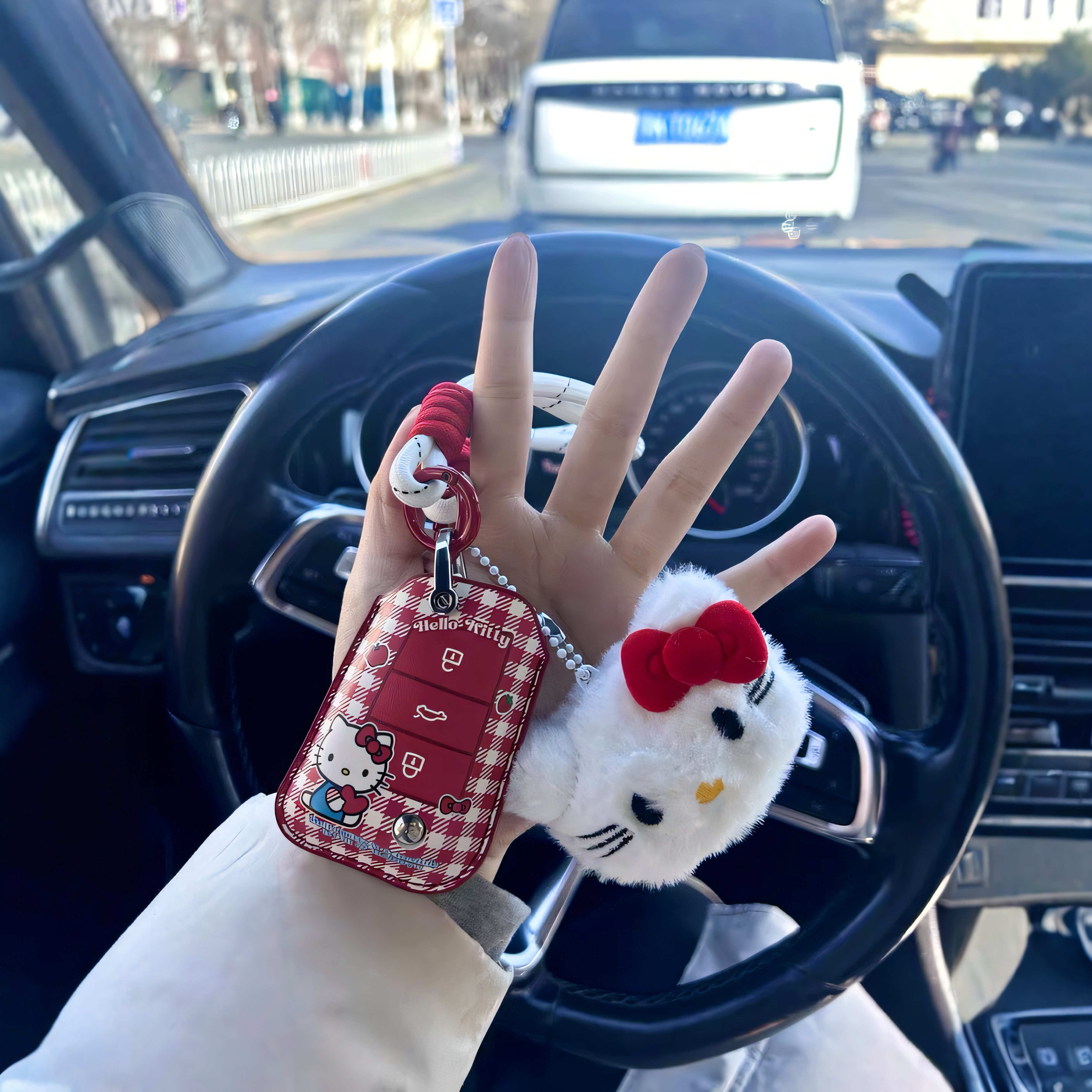 大众钥匙套hellokitty少女心图片