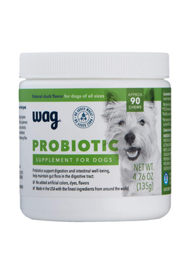 美国直邮 Wag Probiotic Supplement Chews 狗用益生菌咀嚼片90粒