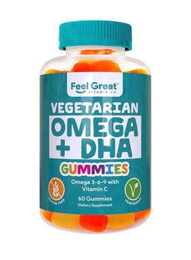 美国直邮Feel Great 365 DHA & Omega Gummies DHA和欧米伽软糖