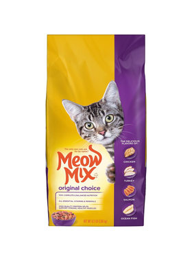 美国直邮 Meow Mix Original Choice Dry Cat 高蛋白干猫粮6.3磅