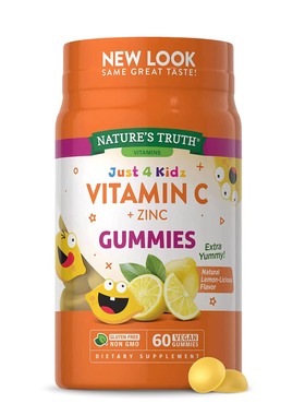 美国直邮Nature's Truth Vitamin C Gummies for Kids儿童维生素C