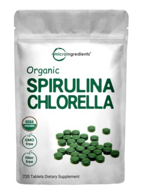 美国直邮MICROINGREDIENTS Chlorella Spirulina有机小球藻螺旋藻