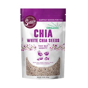 美国直邮Suncore Foods Organic Raw White Chia Seeds有机奇亚籽