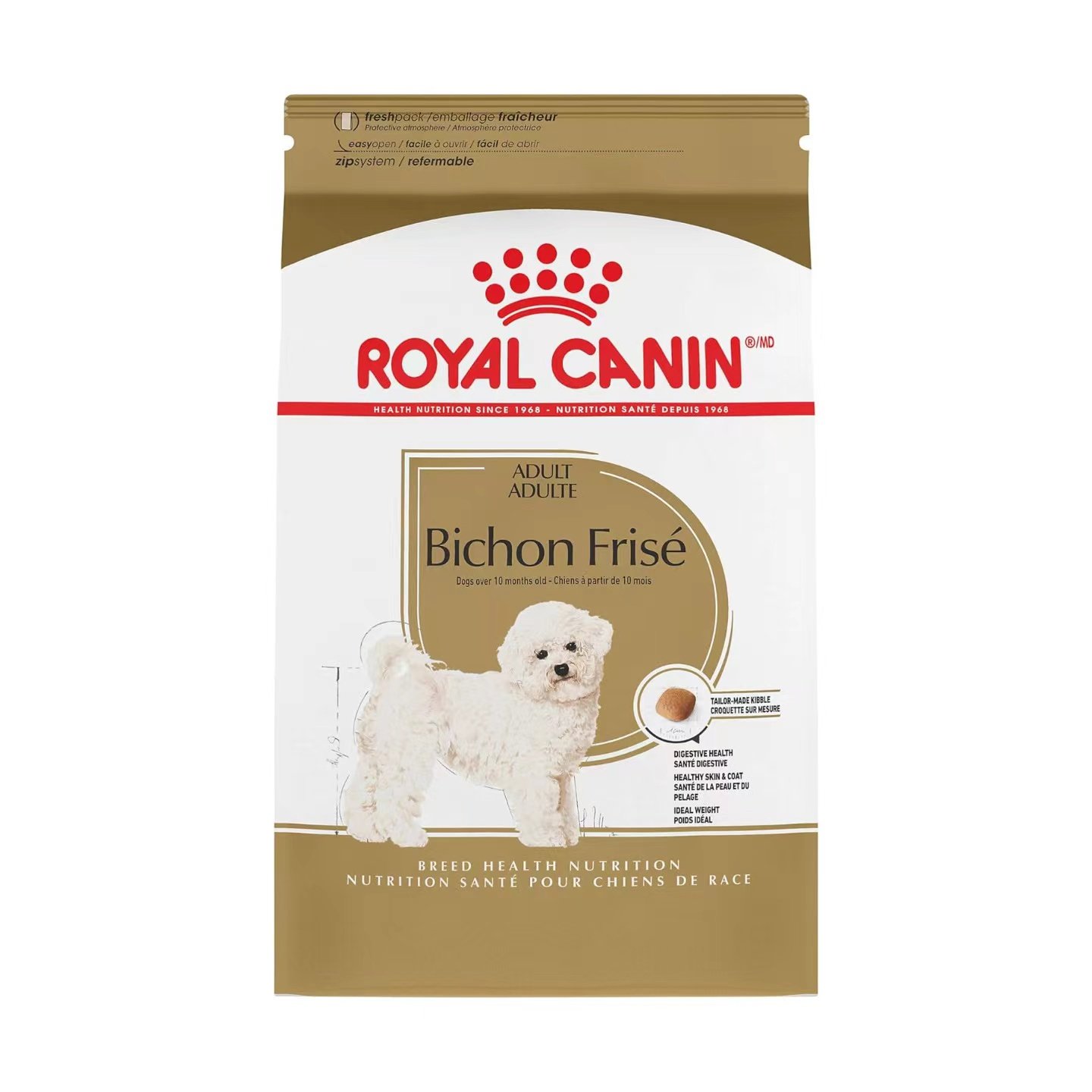 美国直邮royal canin bichon frise adult dry dog 比熊犬干粮3磅