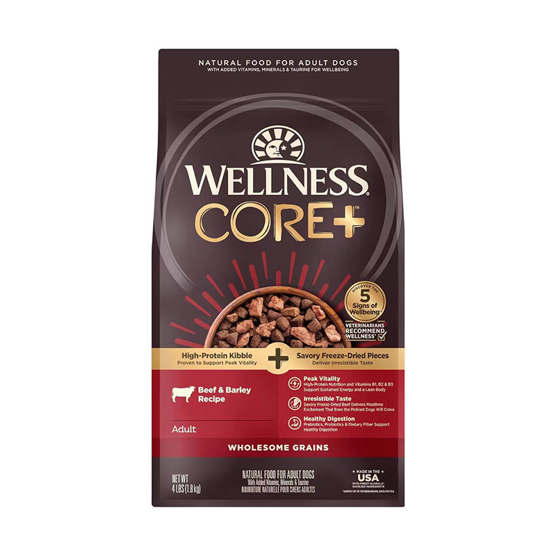 美国直邮 Wellness CORE+ Grained Dry Dog Food全天然成年干狗粮