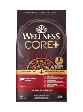 美国直邮 Wellness CORE+ Grained Dry Dog Food全天然成年干狗粮