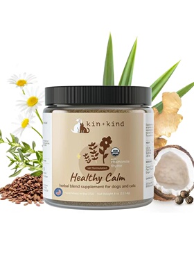 美国直邮 kin+kind Healthy Calming 猫狗焦虑缓解补剂113g