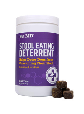 美国直邮 Pet MD Stool Eating Deterrent 狗粪便食用阻止剂60粒