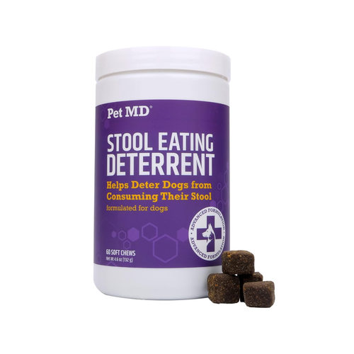 美国直邮 Pet MD Stool Eating Deterrent 狗粪便食用阻止剂60粒