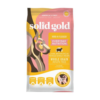 美国直邮Solid Gold Hund N Flocken Dry Dog Food干狗粮肠道健康