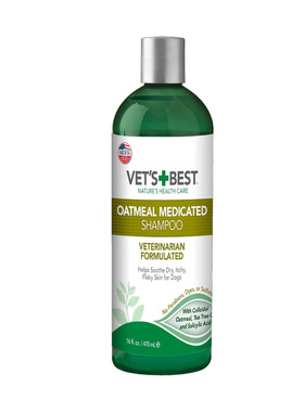 美国直邮 Vet's Best Oatmeal Medicated Dog Shampoo 狗用洗发水