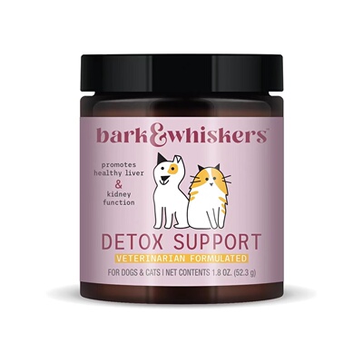美国直邮Dr. Mercola Bark &Whiskers Detox Support宠物排du支持