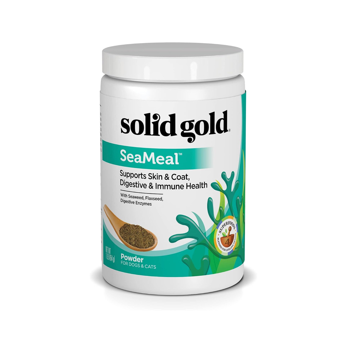 美国直邮Solid Gold SeaMeal Multivitamin Cats Dogs 猫狗海藻粉