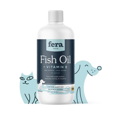 美国直邮Fera Pets Organics Fish Oil for Dogs &Cats猫狗用鱼油