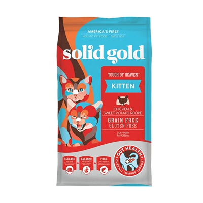 美国直邮Solid Gold Dry Kitten Food纯金干猫粮天然支持小猫成长
