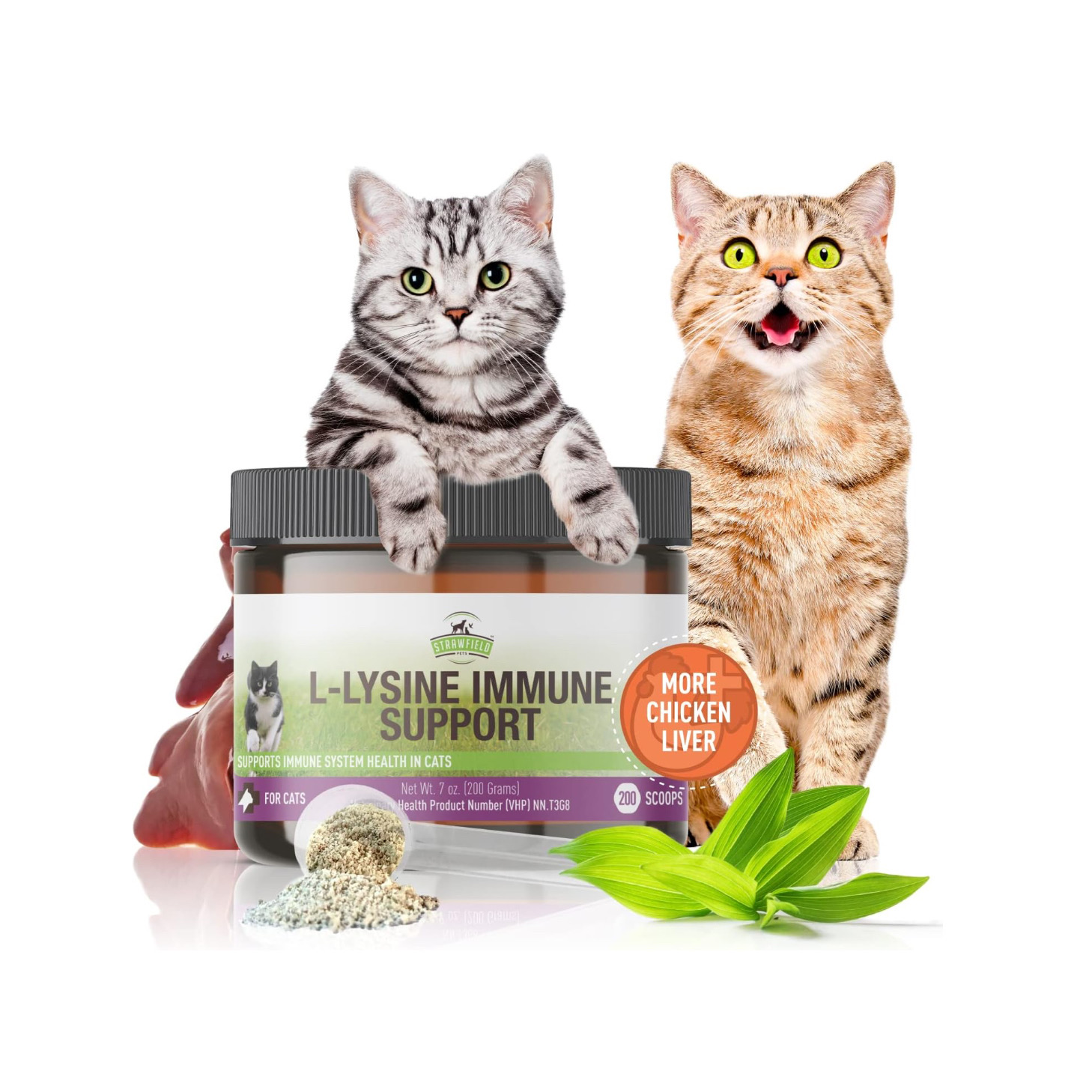 美国直邮 Strawfield Pets L-Lysine 猫用赖氨酸补充剂 免疫支持 宠物/宠物食品及用品 狗氨基酸/维生素/钙铁锌 原图主图