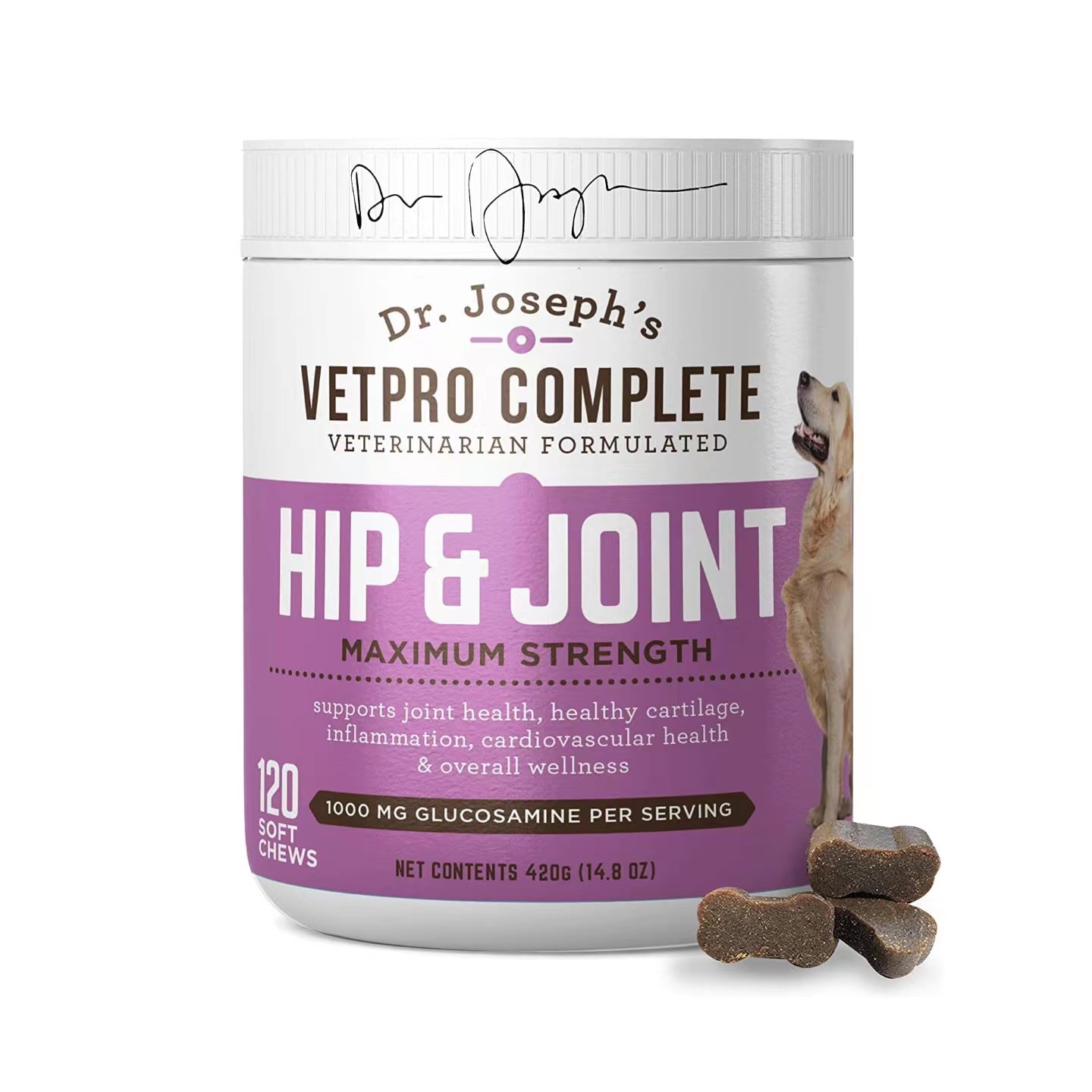 美国直邮 VetPro Complete Hip and Joint 狗狗髋关节咀嚼补充剂