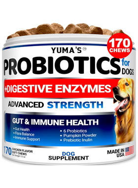 美国直邮YUMA'S Probiotics Digestive Enzymes 狗用益生菌消化酶