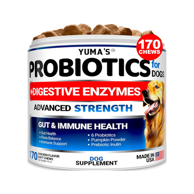 美国直邮YUMA'S Probiotics Digestive Enzymes 狗用益生菌消化酶
