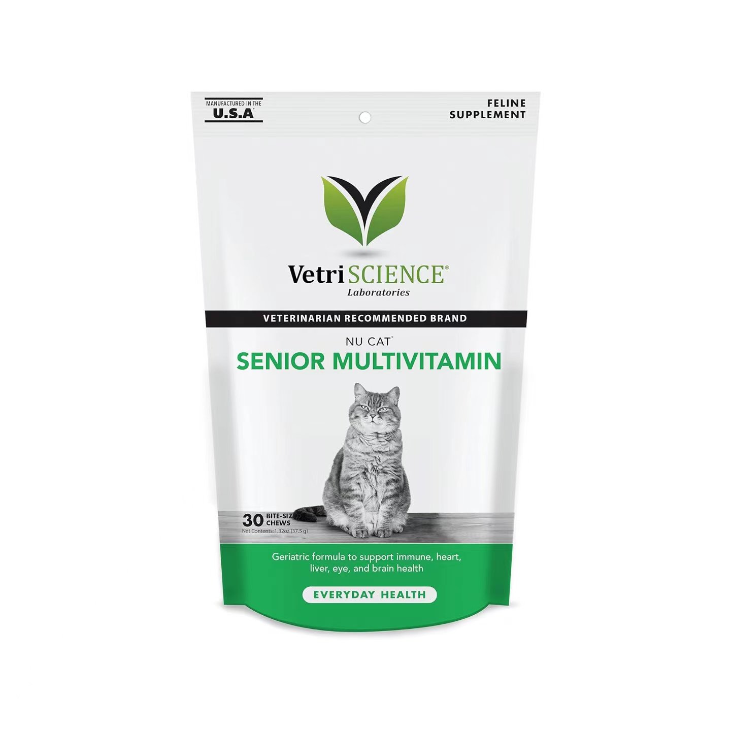 美国直邮VetriScience NuCat Senior Multivitamin猫用复合维生素