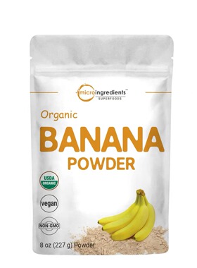 美国直邮MICROINGREDIENTS Organic Banana Powder有机香蕉粉冻干