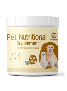 美国直邮 GANOHERB Mushroom Immune Support 灵芝免疫支持猫狗用