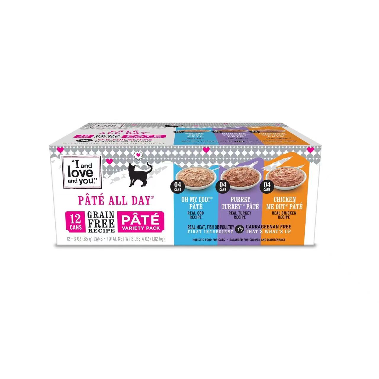 美国直邮 I and love and you Wet Cat Food 营养混合肉泥湿猫粮
