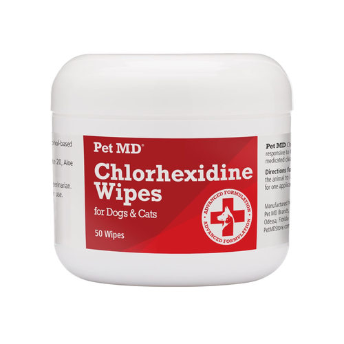 美国直邮 Pet MD Topical Wipes for Cleansing 猫狗清洁湿巾50片