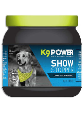 美国直邮 K9 Power Show Stopper狗的健康毛皮和皮肤补充剂 454g