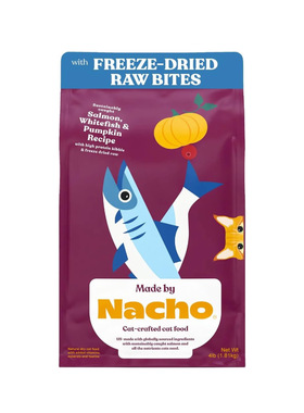 美国直邮 Nacho Freeze Dried Dry cat 营养冻干高蛋白干猫粮 4磅