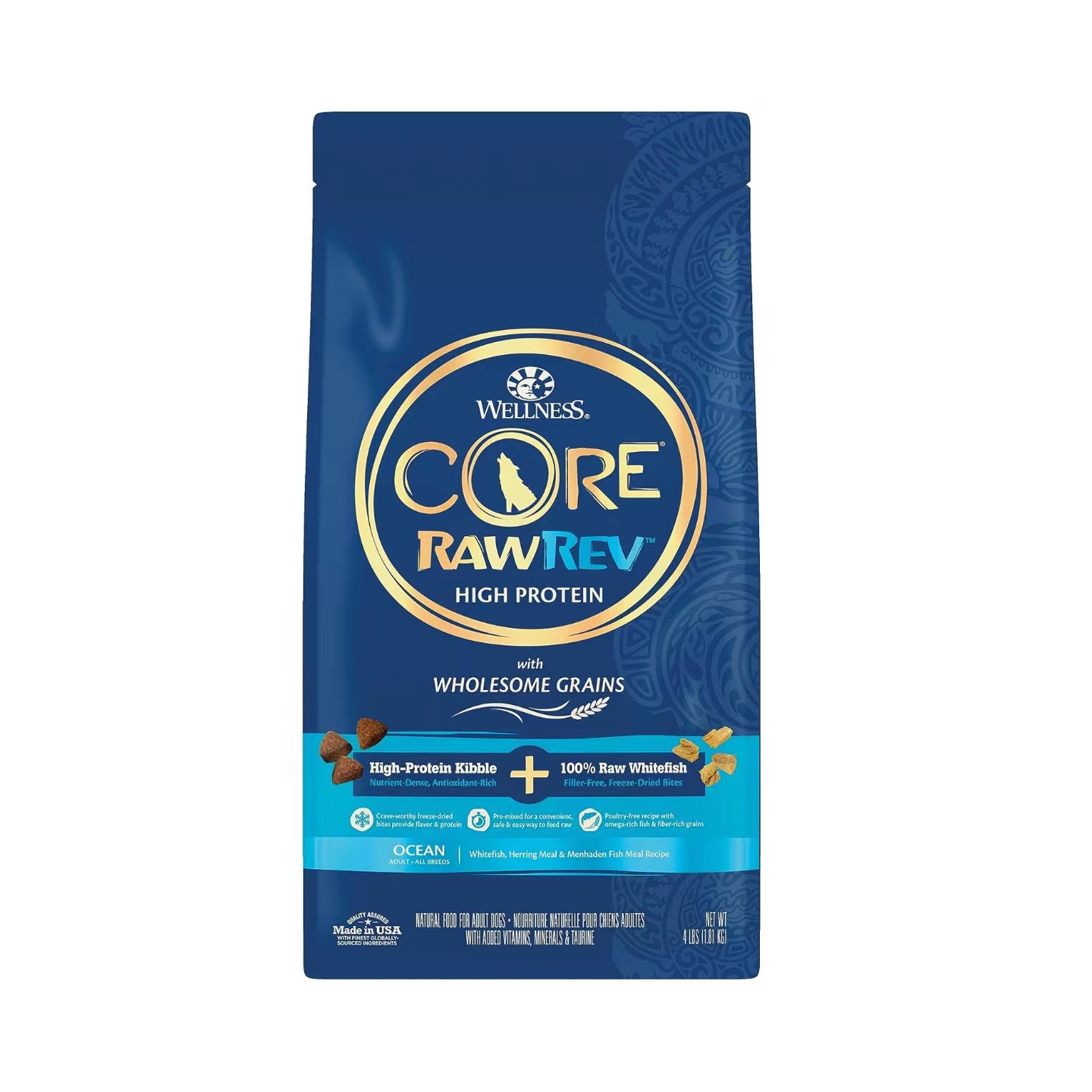 美国直邮 Wellness CORE RawRev Dry Dog Food天然成分营养干狗粮