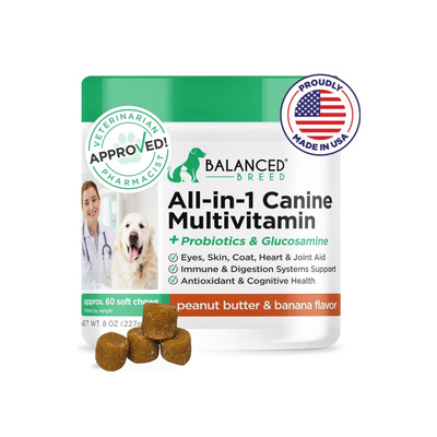 美国直邮Balanced Breed All-in-1 Vitamins全合一狗维生素补充剂