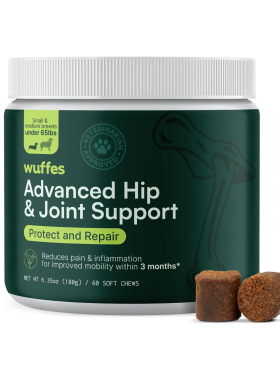美国直邮Wuffes Chewable Dog Hip and Joint狗臀部 关节补剂60粒