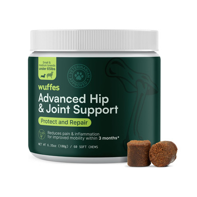 美国直邮Wuffes Chewable Dog Hip and Joint狗臀部 关节补剂60粒