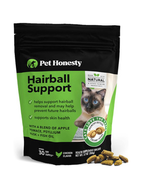 美国直邮Pet Honesty Cat Hairball Support Chews猫毛球支持咀嚼