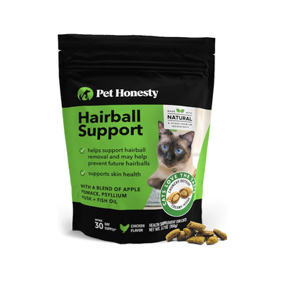 美国直邮Pet Honesty Cat Hairball Support Chews猫毛球支持咀嚼
