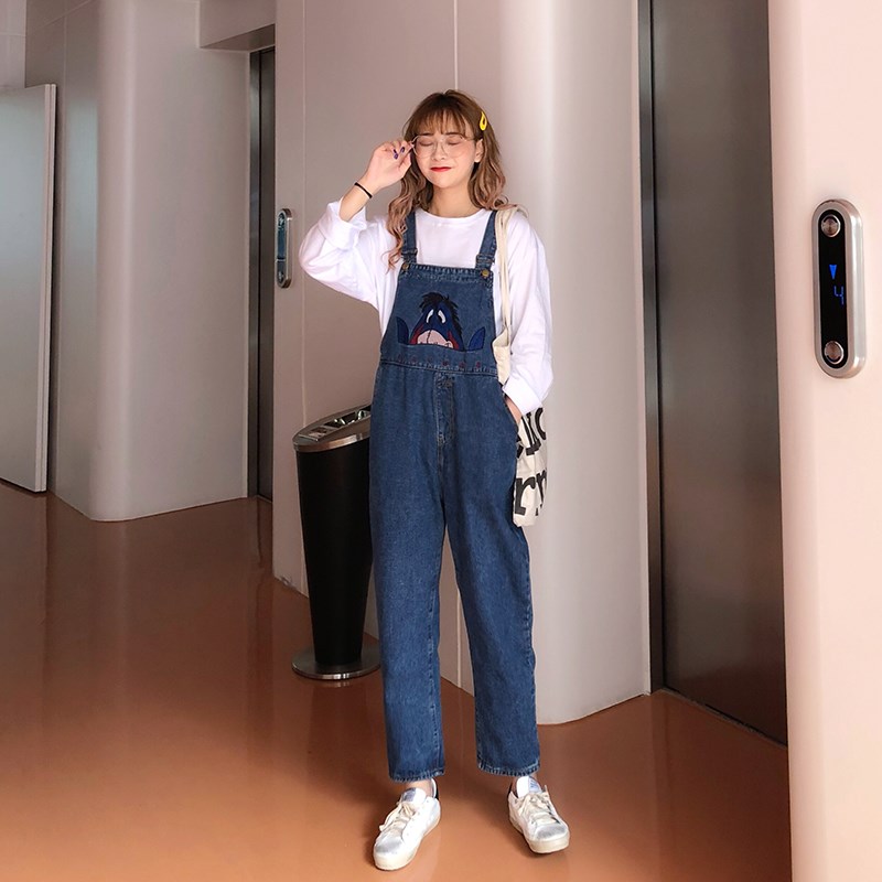 rompers 2020 Clothes & Accessories ins Korean Edition Show thin Nine points Jeans new pattern student Easy spring and autumnin the Women's clothing/Boutique , Jeans  category - from Buy2taobao.com to provide professional Taobao agent buy service