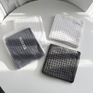 不容错过！美单牛货！Su匹马棉银离子编织华夫格高端轻奢纯棉毛巾