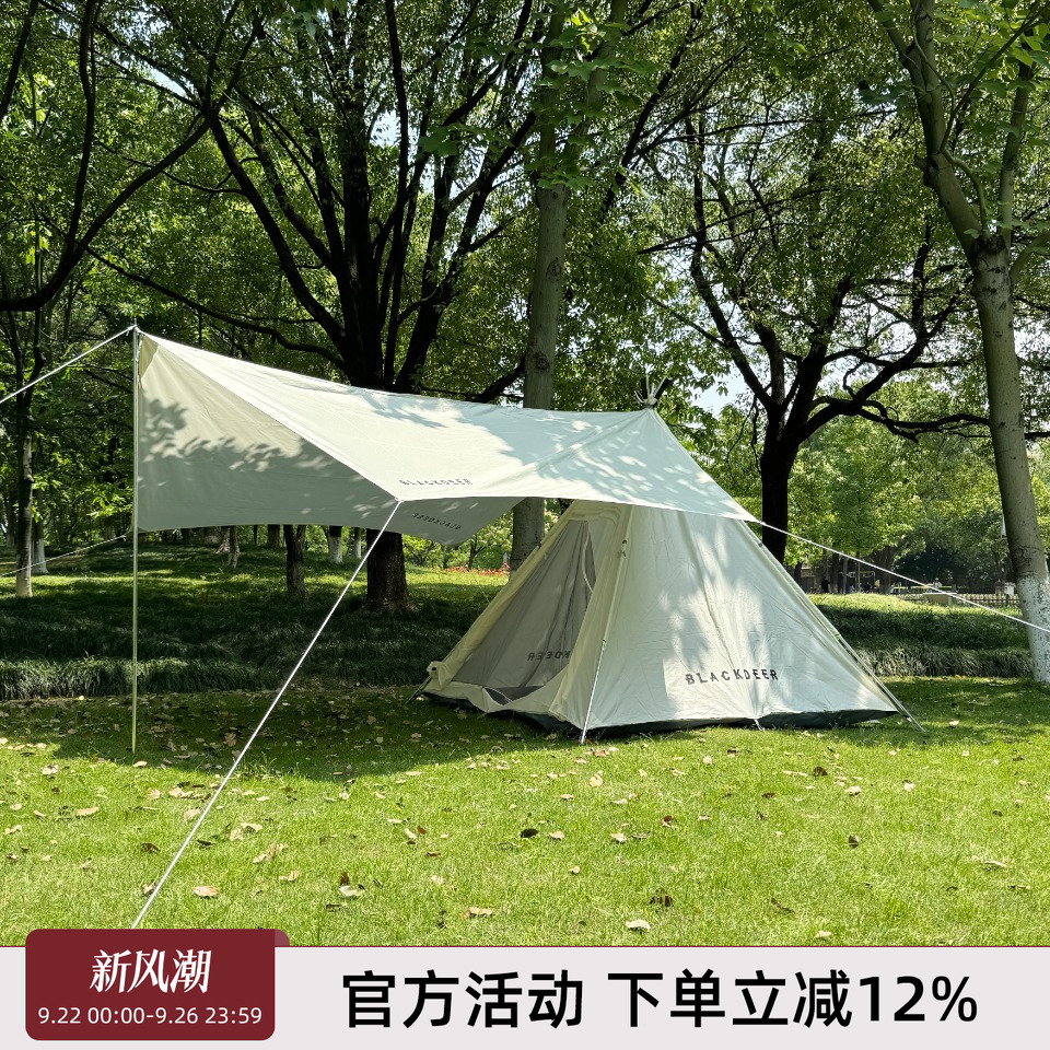 撤柜捡漏户外野营天幕帐篷组合