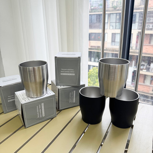 户外工业风双层真空不锈钢水杯