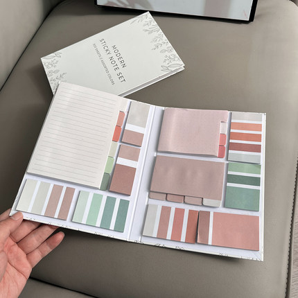 逊上28欧！足足920张！多样尺寸便签纸硬壳本办公学习便利贴套装